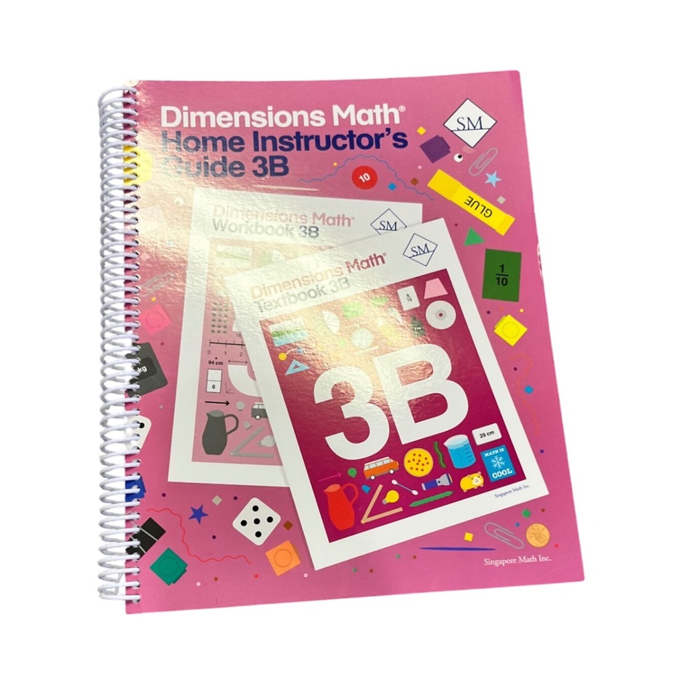 Dimensions Math Home Instructors Guide 3B Singapore Math Textbook Homeschool NEW